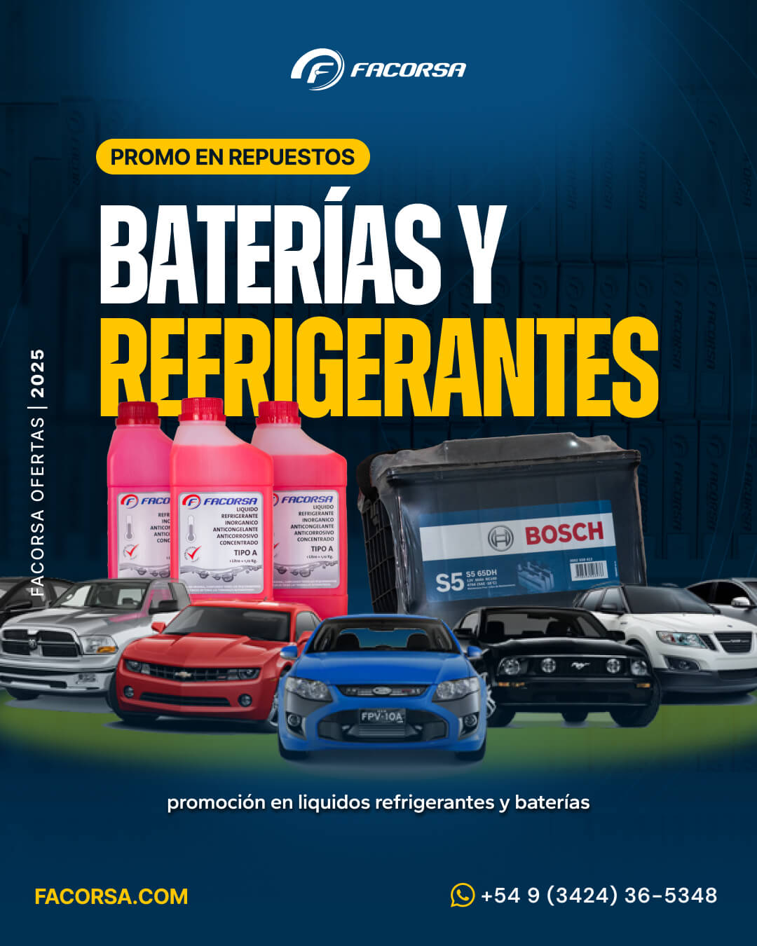 Oferta Baterías y Refrigerantes Octubre 2025 - FACORSA